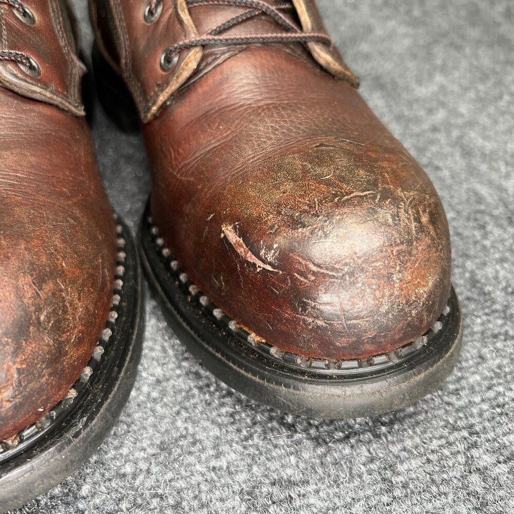 Red Wing DynaForce Boots Men's Size 11.5 Brown Leather Steel Toe Waterproof Work - Picture 5 of 15